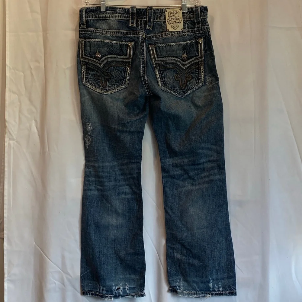 Rock Revival James Bootcut Men’s Jeans in Size 34